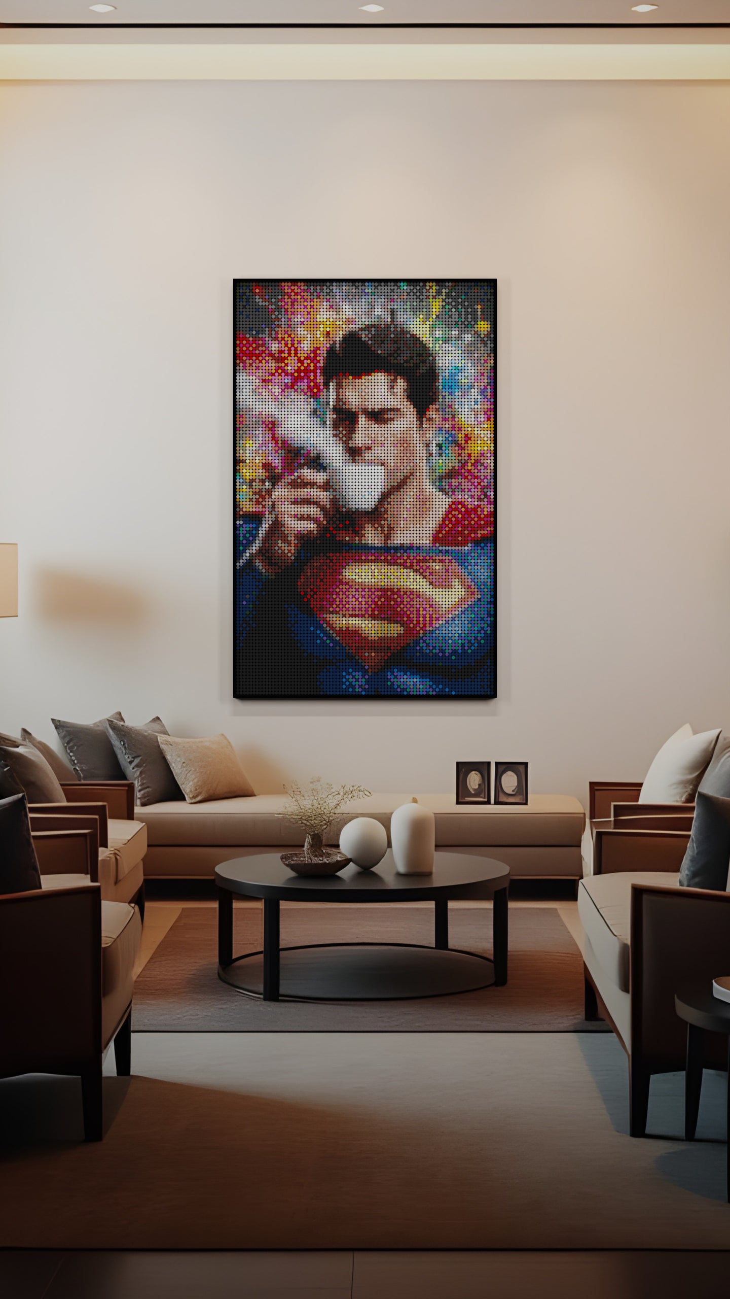 Superman LEGO® Style mosaic creative DIY building set